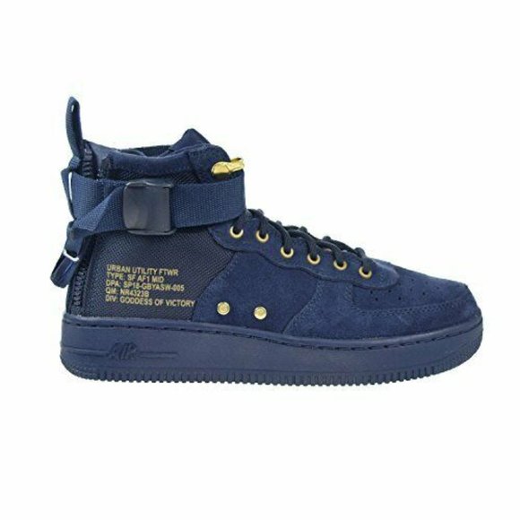 Nike Other - Nike Kid's SF Air Force 1 Mid Blue Sz 6.5y AJ0424-